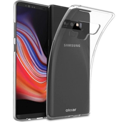 Samsung Galaxy Note 9 (N960F) skaidrus (permatomas) kieto silikono TPU ploniausias pasaulyje bespalvis dėklas / Priedai.lt