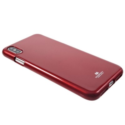 Apple iPhone Xs Max Mercury raudonas kieto silikono TPU dėklas - nugarėlė / Priedai.lt