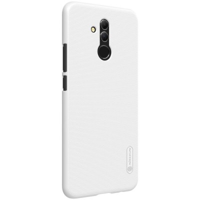 Huawei Mate 20 Lite Nillkin Frosted Shield baltas plastikinis dėklas / Priedai.lt