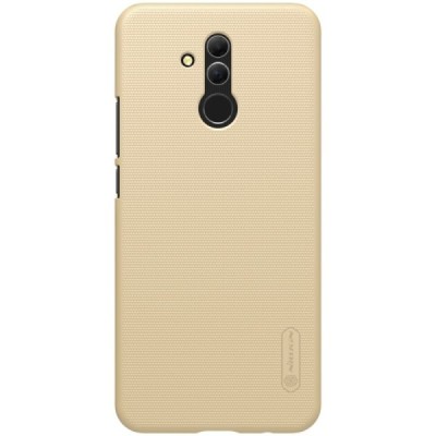 Huawei Mate 20 Lite Nillkin Frosted Shield auksinis plastikinis dėklas / Priedai.lt