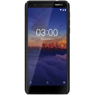 Nokia 3.1 (2018) Frosted Shield juodas plastikinis dėklas / Priedai.lt