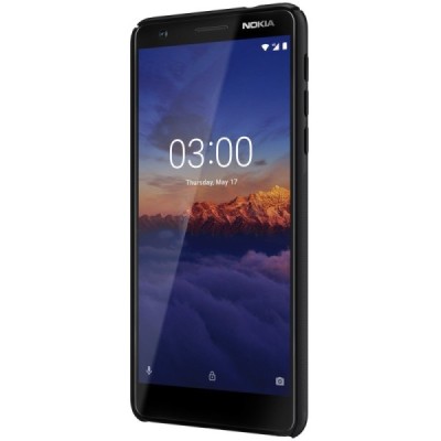 Nokia 3.1 (2018) Frosted Shield juodas plastikinis dėklas / Priedai.lt