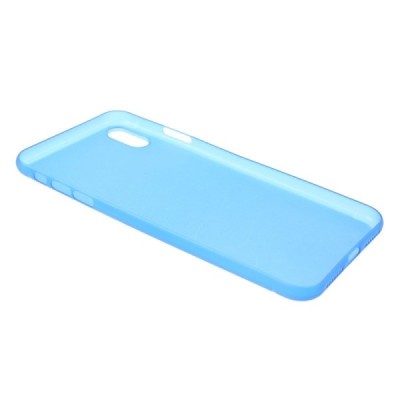 Ploniausias pasaulyje plastikinis Apple iPhone Xs Max mėlynas dėklas - nugarėlė / Priedai.lt