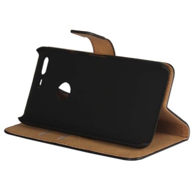 Google Pixel atverčiamas juodas odinis Casual dėklas - piniginė / Priedai.lt