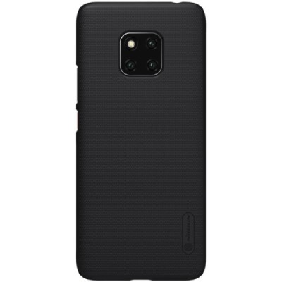 Huawei Mate 20 Pro Nillkin Frosted Shield juodas plastikinis dėklas / Priedai.lt