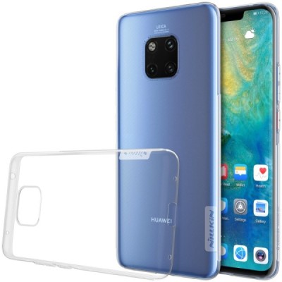 Huawei Mate 20 Pro Nillkin Nature plonas skaidrus (permatomas) silikoninis TPU bespalvis dėklas / Priedai.lt