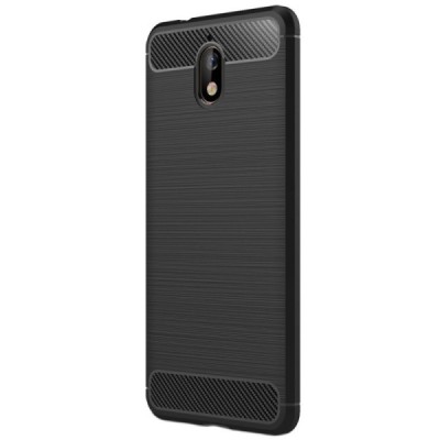 Nokia 3.1 (2018)„Carbon“ kieto silikono TPU juodas dėklas - nugarėlė / Priedai.lt