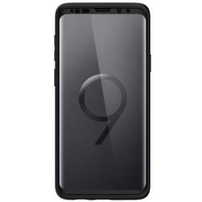 „Spigen“ Thin Fit 360 plastikinis Samsung Galaxy S9+ (G965) juodas dėklas - nugarėlė + apsauginis ekrano stiklas / Priedai.lt