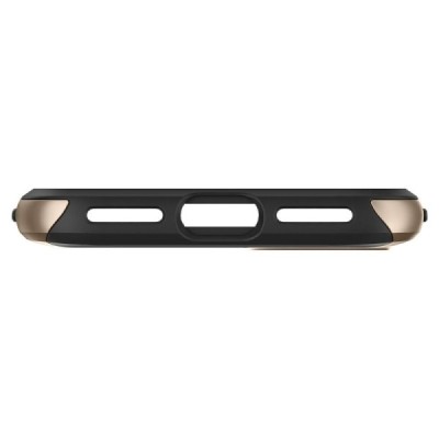„Spigen“ Neo Hybrid Herringbone sustiprintos apsaugos Apple iPhone 7 (iPhone 8) auksinis kieto silikono (TPU) ir plastiko dėklas