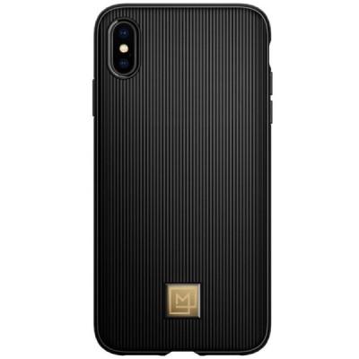 „Spigen“ La Manon Classy Apple iPhone X (iPhone Xs) juodas kieto silikono dėklas / Priedai.lt
