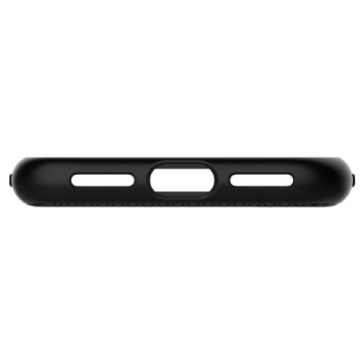 „Spigen“ Liquid Air Apple iPhone X (iPhone Xs) juodas kieto silikono dėklas / Priedai.lt