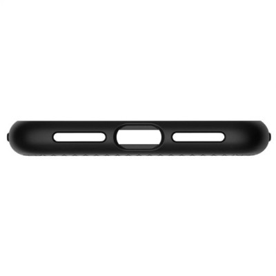 „Spigen“ Liquid Air Apple iPhone Xs Max juodas kieto silikono dėklas / Priedai.lt