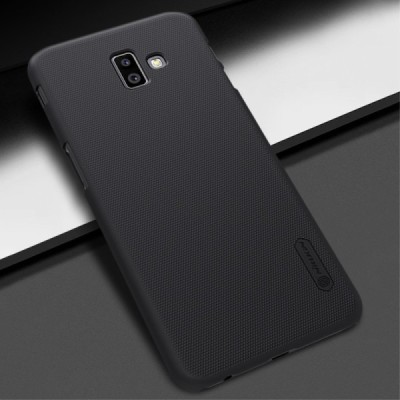 Samsung Galaxy J6+ 2018 (J10) Nillkin Frosted Shield juodas plastikinis dėklas / Priedai.lt
