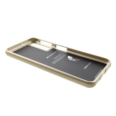 Samsung Galaxy A7 2018 (A750) Mercury auksinis kieto silikono (TPU) dėklas / Priedai.lt