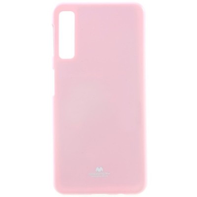 Samsung Galaxy A7 2018 (A750) Mercury šviesiai rožinis kieto silikono (TPU) dėklas / Priedai.lt