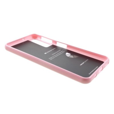 Samsung Galaxy A7 2018 (A750) Mercury šviesiai rožinis kieto silikono (TPU) dėklas / Priedai.lt