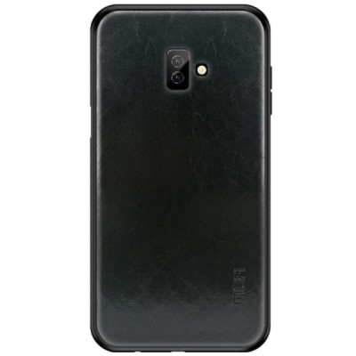 „Mofi“ Pu Leather odinis juodas Samsung Galaxy J6+ 2018 (J610) dėklas (dėkliukas, nugarėlė) / Priedai.lt