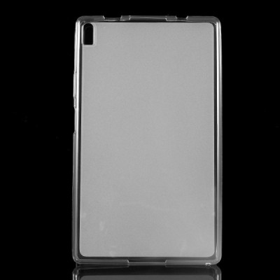Lenovo Tab4 8 Plus (TB-8704F/N) kieto silikono (TPU) matinis dėklas skaidrus - nugarėlė / Priedai.lt