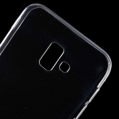 Samsung Galaxy J6+ 2018 (J610) skaidrus (permatomas) kieto silikono TPU ploniausias pasaulyje dėklas / Priedai.lt