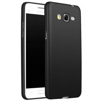 Samsung Galaxy J5 (J500) matinis dėklas kieto silikono - TPU juodas / Priedai.lt