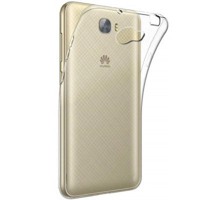 Huawei Y6 II Compact kieto silikono TPU skaidrus, dėklas - nugarėlė / Priedai.lt