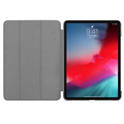 Apple iPad Pro 11 (2018, 1-os kartos) atverčiamas raudonas odinis dėklas - knygutė | Priedai.lt