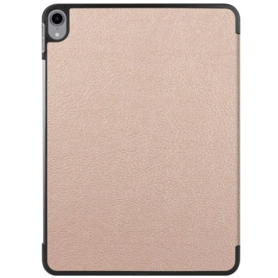 Apple iPad Pro 11 (2018, 1-os kartos) atverčiamas auksinis odinis dėklas - knygutė | Priedai.lt