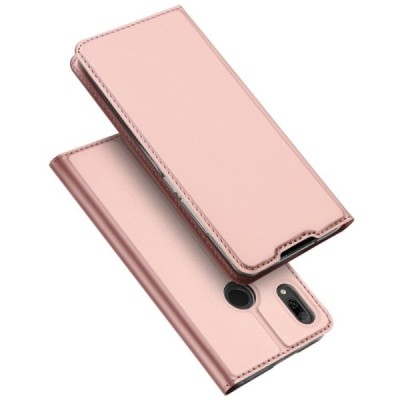 „Dux Ducis“ Skin serijos Huawei P smart 2019 (Honor 10 Lite) rožinis odinis atverčiamas dėklas / Priedai.lt