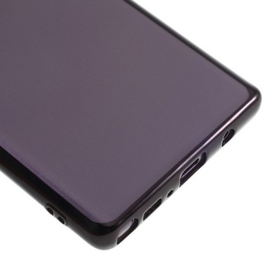 Samsung Galaxy Note 9 (N960F) Silikoninis skaidrus dėklas, juodas / Priedai.lt