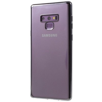 Samsung Galaxy Note 9 (N960F) Silikoninis skaidrus dėklas, pilkas / Priedai.lt