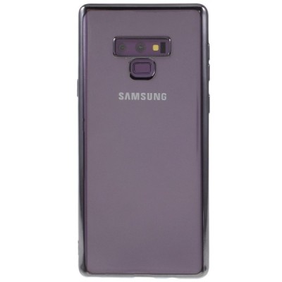 Samsung Galaxy Note 9 (N960F) Silikoninis skaidrus dėklas, pilkas / Priedai.lt