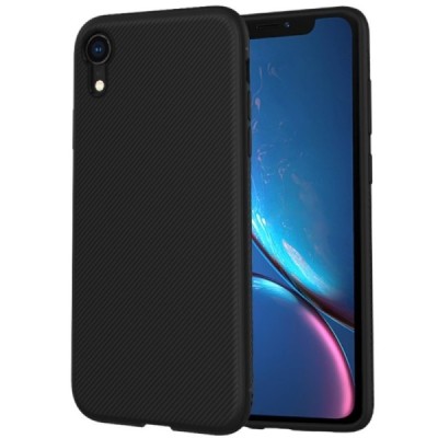 Apple iPhone Xr  „Lenuo“ kieto silikono TPU juodas dėklas - nugarėlė / Priedai.lt