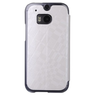 „Baseus“ Brocade HTC One M8 baltas atverčiamas dėklas / Priedai.lt