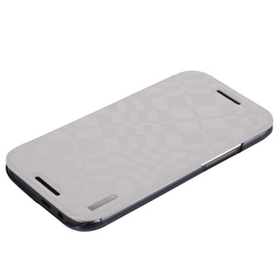 „Baseus“ Brocade HTC One M8 baltas atverčiamas dėklas / Priedai.lt