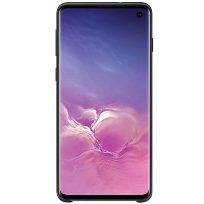 Samsung Galaxy S10 (G973) „Samsung“ Silicone Cover kieto silikono juodas dėklas / Priedai.lt