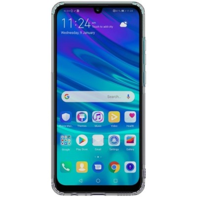 Huawei P smart 2019 (Honor 10 Lite) Nillkin Nature plonas skaidrus (permatomas) silikoninis TPU pilkas dėklas / Priedai.lt