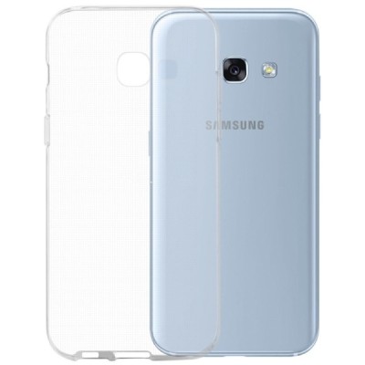 Samsung Galaxy A3 2017 (A320) „Bullet“ skaidrus (permatomas) kieto silikono TPU ploniausias pasaulyje bespalvis dėklas / Priedai