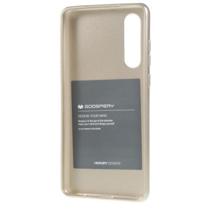 Huawei P30 auksinis Mercury kieto silikono (TPU) dėklas - nugarėlė / Priedai.lt