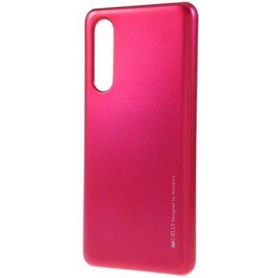 Huawei P30 tamsiai rožinis Mercury kieto silikono (TPU) dėklas - nugarėlė / Priedai.lt