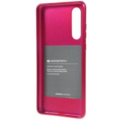 Huawei P30 tamsiai rožinis Mercury kieto silikono (TPU) dėklas - nugarėlė / Priedai.lt