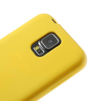 Samsung Galaxy S5 G900 (S5 Neo G903) geltonas tpu dėklas / Priedai.lt