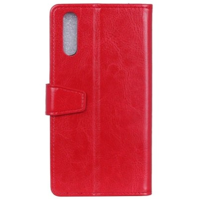 Samsung Galaxy A50 A505F (A50s A507F, A30s A307F) atverčiamas raudonas odinis dėklas - piniginė / Priedai.lt