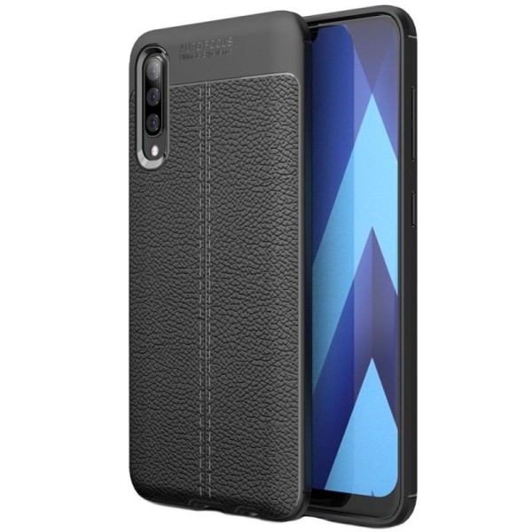„FOCUS“ Kõva silikoon (TPU) kaaned - must (Galaxy A50 / A50s / A30s)