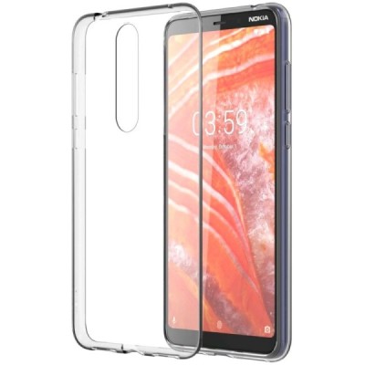 Nokia 3.1 Plus (2018) kieto silikono TPU skaidrus dėklas - nugarėlė / Priedai.lt