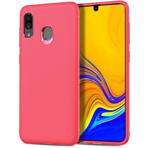 „Lealates“ Kõva silikoon (TPU) kaaned - punane (Galaxy A40)