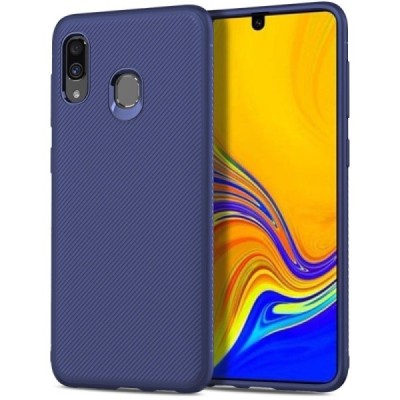 Samsung Galaxy A40 (A405F) „Lenuo“ kieto silikono TPU mėlynas dėklas - nugarėlė / Priedai.lt