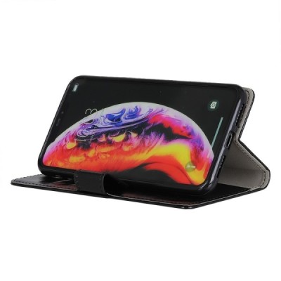 Xiaomi Redmi Go atverčiamas juodas odinis dėklas, knygutė - piniginė / Priedai.lt