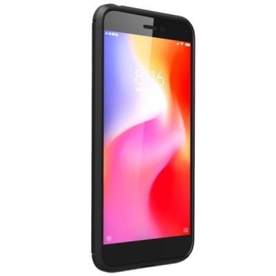 Xiaomi Redmi Go „Carbon“ kieto silikono TPU juodas dėklas - nugarėlė / Priedai.lt