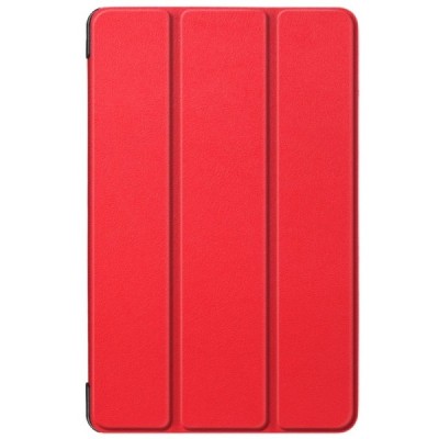 Samsung Galaxy Tab A 10.1 2019 (T515, T510) atverčiamas raudonas odinis dėklas - knygutė / Priedai.lt