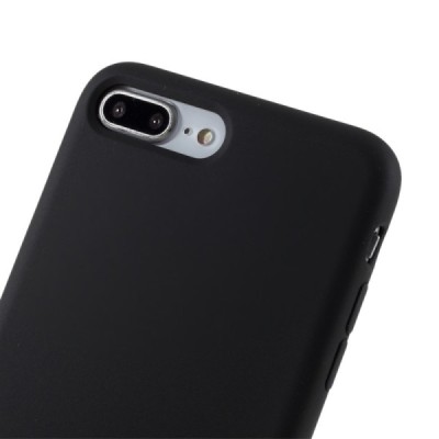 Apple iPhone 7 Plus (iPhone 8 Plus) juodas kieto silikono TPU ploniausias pasaulyje dėklas - nugarėlė / Priedai.lt